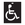 Black Plastic Stencil S45 Disabled Person Symbol 1000mm