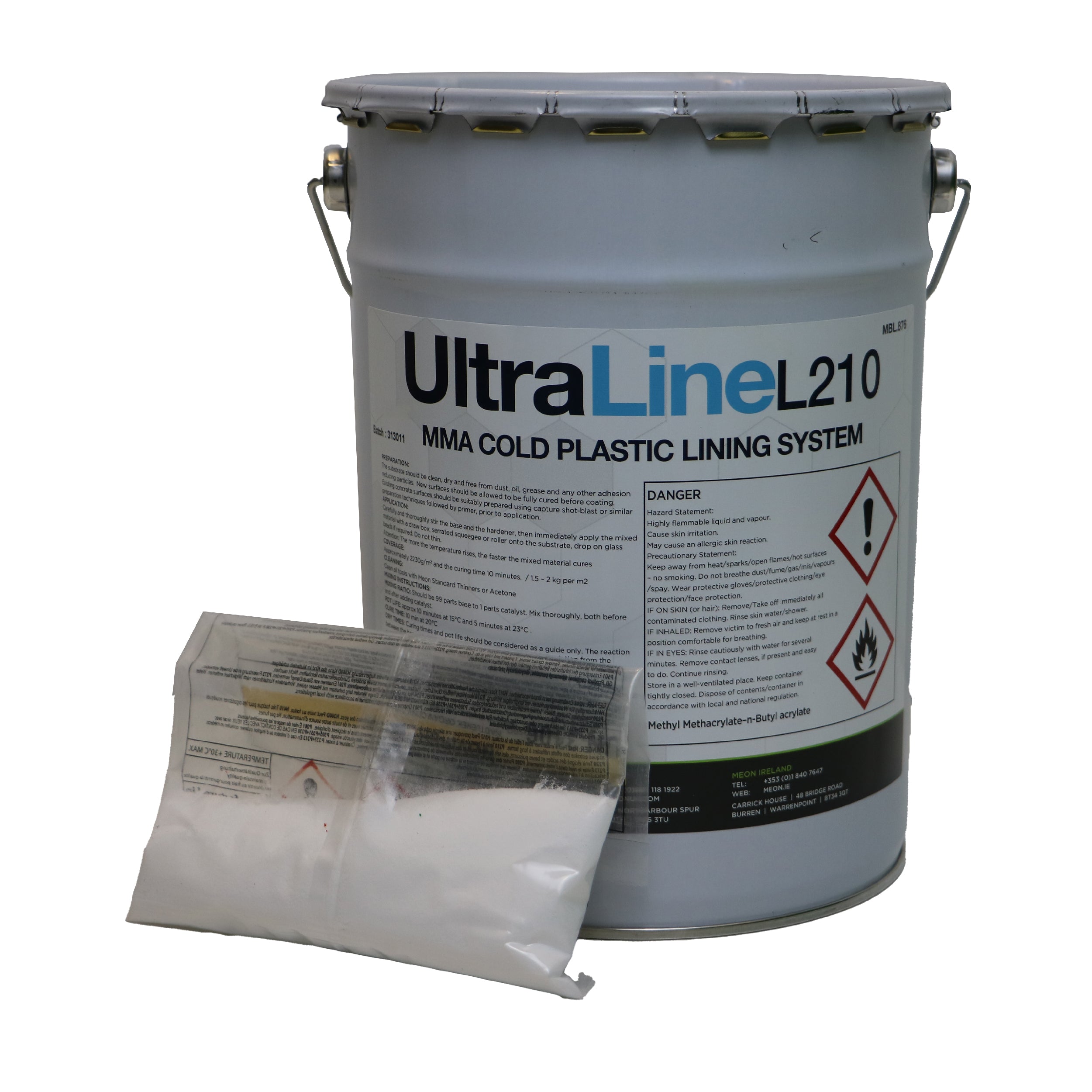 Meon's UltraLine L210 MMA Cold Plastic Lining System Paint