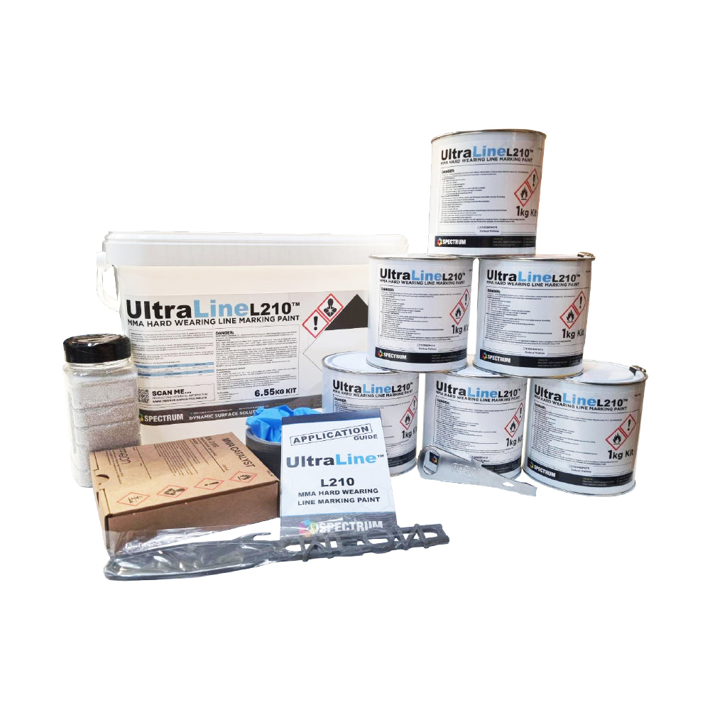 Spectrum UltraLine L210 MMA Line Marking Paint 6 x 1kg Kits