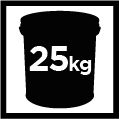 Bucket 25kg icon